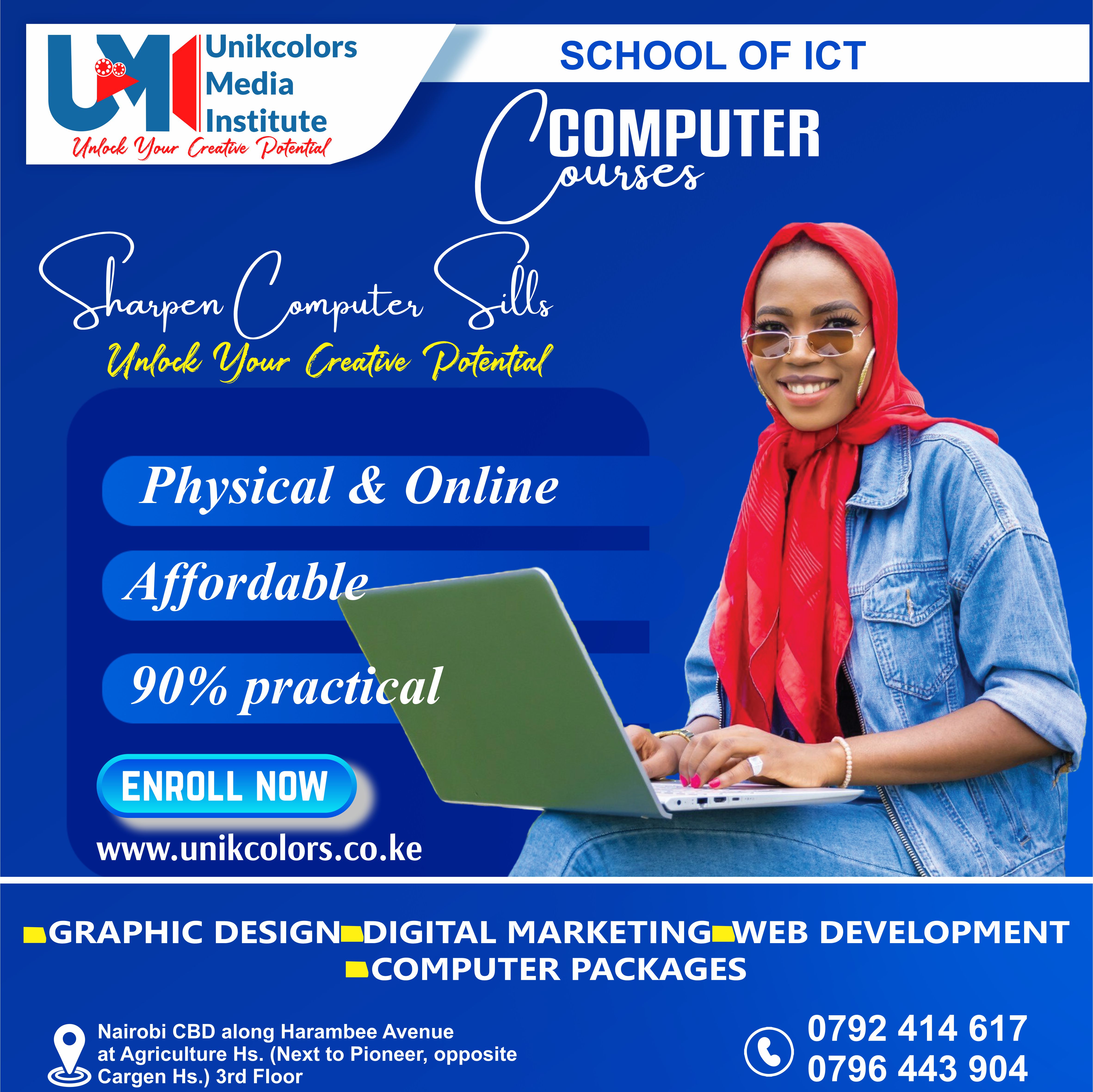 COMPUTER COURSES - DIGITAL MARKETING | GRAPHIC DESIGN | WEB DEVELOPMENT | COMPUTER PACKAGES COURSE